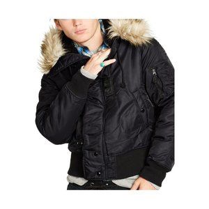 Ralph Lauren Denim and Supply Faux Fur trimmed Bomber